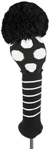 Just 4 Golf Dot Driver Headcover (Black/White) J4G NEW