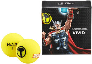Volvik Vivid Marvel X Golf Balls (Thor, 4pk) NEW