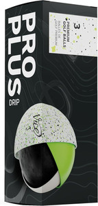 Vice Golf Pro Plus Golf Balls (Drip Lime, 3pk) 1 Sleeve 2025 NEW