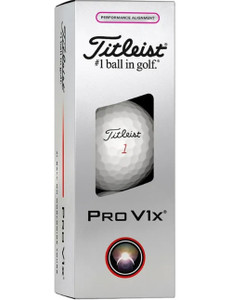 Titleist Pro V1x Performance Alignment Golf Balls (White/Pink, 3pk) 2025 NEW