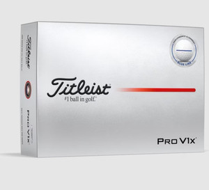 Titleist Pro V1x Performance Alignment Golf Balls (White/Blue, 12pk) 2025 NEW