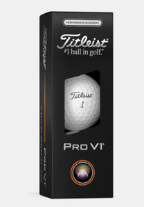 Titleist Pro V1 Performance Alignment Golf Balls (White/Black, 3pk) 2025 NEW