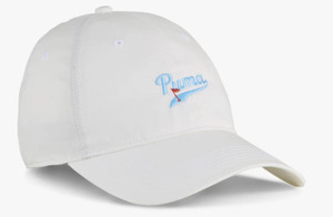 Puma Women's Script Dad Hat (Warm White, Adjustable) Ladies Golf Cap 2025 NEW