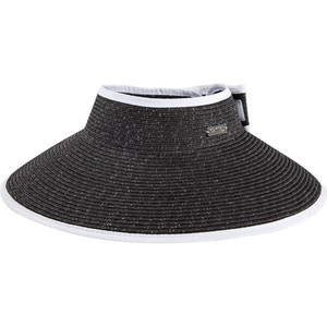 Ping Ladies Roll Up Visor (Black/Silver, One Size) Golf Hat NEW