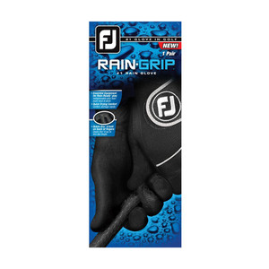 Footjoy Rain Grip Golf Gloves (Black) NEW