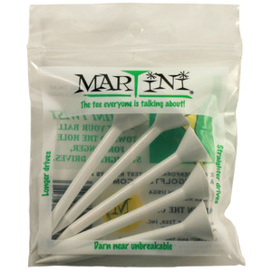 Martini Golf Tees (3.25", WHITE, 5 pk) USGA Conforming NEW