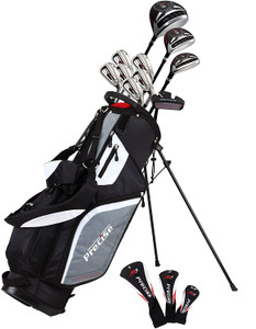 Precise M5 Complete Mens Golf Set (Black/White, 15pc, RH) NEW
