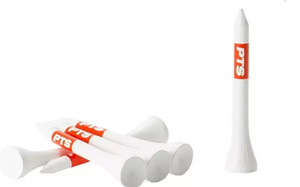 Pride Sports Professional Tee System Golf Tees (2 1/8", White/Red, 25pk) NEW