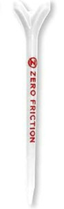 Zero Friction ZFT Maxx 3-Prong Composite Tees (White/Red, 2.75", 16pk) NEW