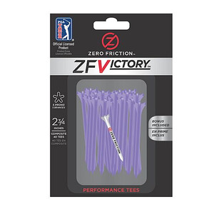 Zero Friction ZF Victory 5-Prong Composite Tees (2.75" Purple, 3pk, 120 Tot) NEW