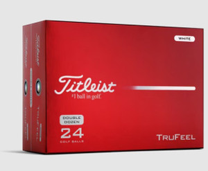 Titleist TruFeel Golf Balls Double Dozen (White, 24pk) 2dz 2026 NEW