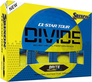 Srixon Q-Star Tour Divide Golf Balls (Yellow/Blue, 36pk) NEW Buy 2 get 1 free!!