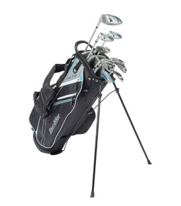 Tour Edge TE-200 Lady Edge Complete Set (11pc, White/Silver/Lt. Blue, Stand Bag) NEW