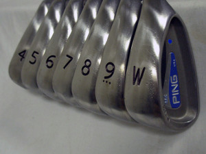 Ping G2 Iron Set 4-PW Blue Dot (Steel CS Lite Cushin Regular, LEFT) -1.5" SHORT