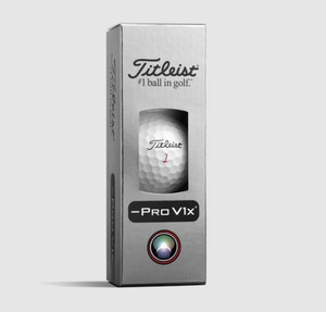 Titleist Pro V1x Left Dash Golf Balls (White, 3pk) 1 Sleeve 2026 NEW