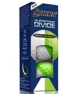 Srixon Q-Star Tour Divide Golf Balls (White/Green, 3pk) 1 Sleeve 2026 NEW