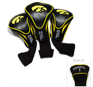 Team Golf Contour Golf Club Headcovers 3pk (Iowa Hawkeyes) NCAA NEW
