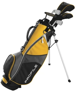 Wilson Profile JGI Junior Complete Set (6pc, Med, Yellow CARRY BAG, LEFT-HANDED)