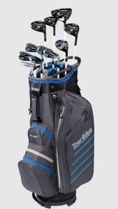 Tour Edge TE-400 Lady Edge Complete Set (12pc, Black/Blue, Cart Bag) 2025 NEW