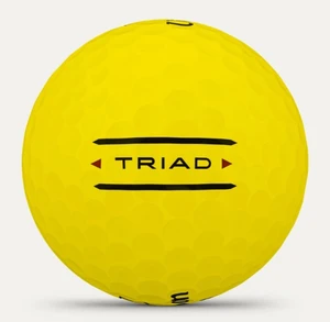 Wilson Staff Triad Golf Balls (Yellow, 3pk) 1 Sleeve 2025  NEW
