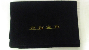 TP Mills Sunrise Towel (Black, 42" x 17", AME) Golf NEW TP Mills Sunrise Towel (Black, 42" x 17", AME) Golf NEW