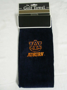 Devant Collegiate Golf Towel (Auburn Tigers) Blue Tri-Fold NEW Devant Collegiate Golf Towel (Auburn Tigers) Blue Tri-Fold NEW