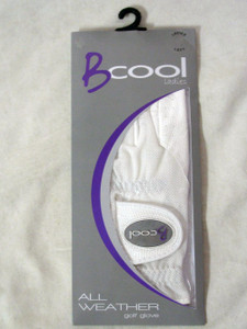 Quality Sports B Cool All Weather Golf Glove (White, LEFT, Ladies) NEW Quality Sports B Cool All Weather Golf Glove (White, LEFT, Ladies) NEW
