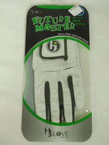 HJ Future Master Youth Golf Glove (Ice Gray, Junior, Left) NEW HJ Future Master Youth Golf Glove (Ice Gray, Junior, Left) NEW