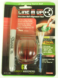 GreenKeepers Line M Up Alignment Tool (Red) Sharpie & Free Tee NEW GreenKeepers Line M Up Alignment Tool (Red) Sharpie & Free Tee NEW