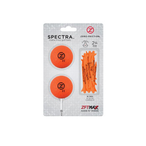 Zero Friction Spectra Two Ball Tees Pack (Neon Orange) NEW Zero Friction Spectra Two Ball Tees Pack (Neon Orange) NEW