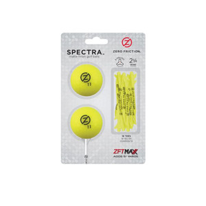 Zero Friction Spectra Two Ball Tees Pack (Neon Yellow) NEW Zero Friction Spectra Two Ball Tees Pack (Neon Yellow) NEW