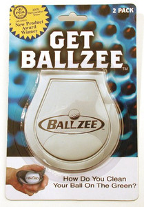 Ballzee Golf Ball Cleaner 2 Pack (Silver & Black) American Newline NEW