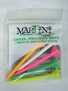 Martini Golf Tees (3.25", Multi Color, 5 pk) USGA Conforming NEW Martini Golf Tees (3.25", Multi Color, 5 pk) USGA Conforming NEW