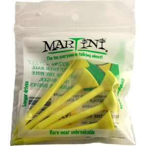 Martini Golf Tees (3.25", YELLOW, 5 pk) USGA Conforming NEW Martini Golf Tees (3.25", YELLOW, 5 pk) USGA Conforming NEW