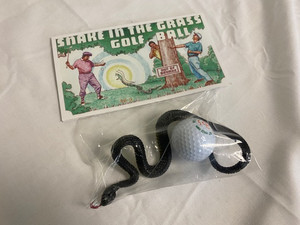 Snake in the Grass Golf Ball (Black Snake) Gag Joke NEW Snake in the Grass Golf Ball (Black Snake) Gag Joke NEW