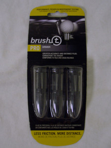 Brush-T Pro Driver Tees (Black) 3pk Golf NEW Brush-T Pro Driver Tees (Black) 3pk Golf NEW
