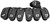 Cleveland Launcher XL Halo Iron Headcovers 7pk (Black, 4-PW) Golf NEW