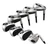 Powerbilt EX-550 Hybrid/Irons Set 4-PW+SW (Graphite, REGULAR) Golf Clubs