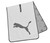 Puma Players Microfiber Tour Towel (White/High Rise 37"x14") 2024 Golf NEW