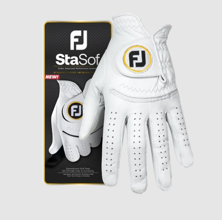 Footjoy StaSof Glove (Women's, Right, White) 2022 NEW