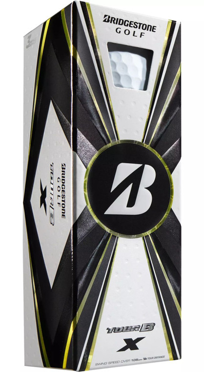 Bridgestone Tour B-X Golf Balls (White, 3pk) 1 Sleeve 2022 NEW Bridgestone Tour B-X Golf Balls (White, 3pk) 1 Sleeve 2022 NEW