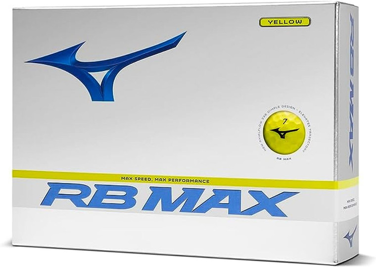 Mizuno RB MAX Golf Balls (Yellow, 2024) 12pk 1dz NEW