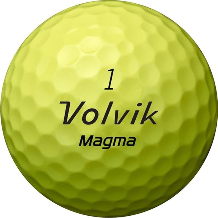 Volvik Magma Golf Balls (Yellow, 3 Piece, 12pk) 1dz 2024 Non-Conforming NEW