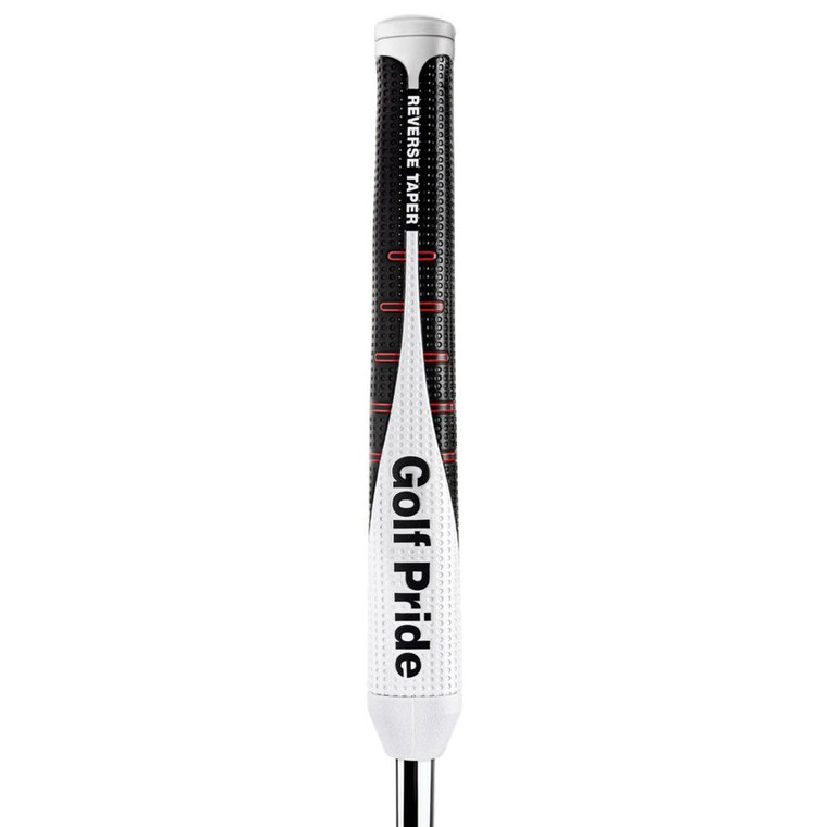 Golf Pride Reverse Taper Pistol Putter Grip (White/Black, Large) 2024 NEW Golf Pride Reverse Taper Pistol Putter Grip (White/Black, Large) 2024 NEW