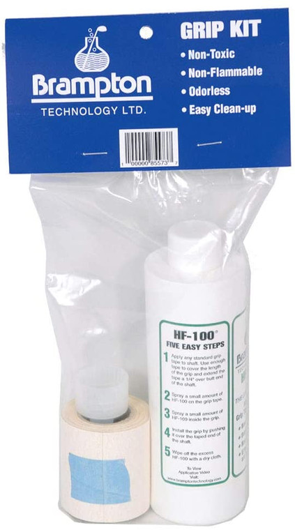 Brampton Golf Club Grip Kit (Grip Spray Solution 8 Oz. and Grip Tape 13 ft) NEW