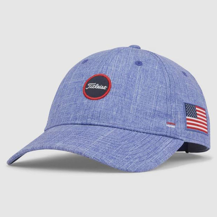 Titleist Women's Montauk Breezer Stars & Stripes Hat (Heather Royal/White) NEW