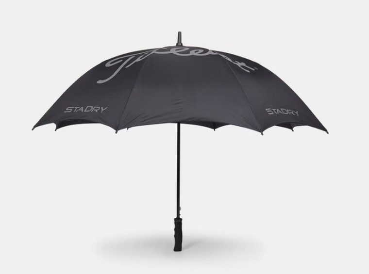 Titleist StaDry Single Canopy Umbrella (Black, 64" Coverage) 2023 Golf NEW