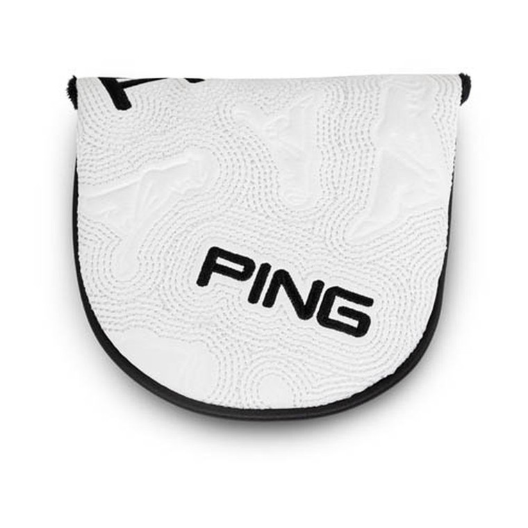 Ping Icon Mallet Putter Headcover (White) 2025 Golf NEW