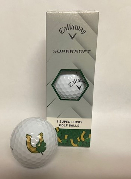 Callaway Supersoft Golf Balls (Lucky Logos, 3pk) 1 Sleeve  2025 NEW