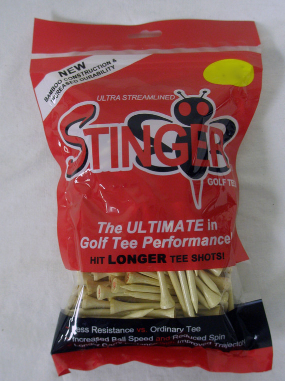 Stinger Golf Tee 3" Pro XL Competition 200 PK Ultra Streamlined Golf NEW